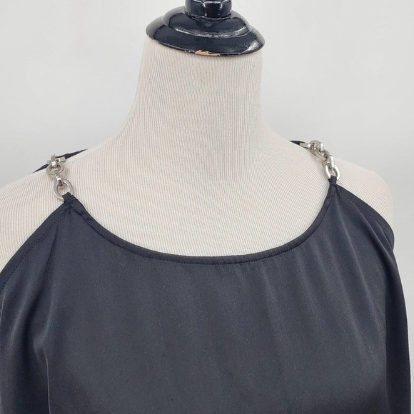 MICHAEL Michael Kors Black Cold Shoulder Blouse - Picture 4 of 9